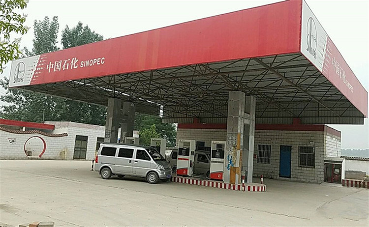 赣州加油站钢结构网架案例5